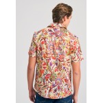 Relaxed fit πουκάμισο με tropical τύπωμα