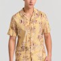 Relaxed fit πουκάμισο με tropical τύπωμα
