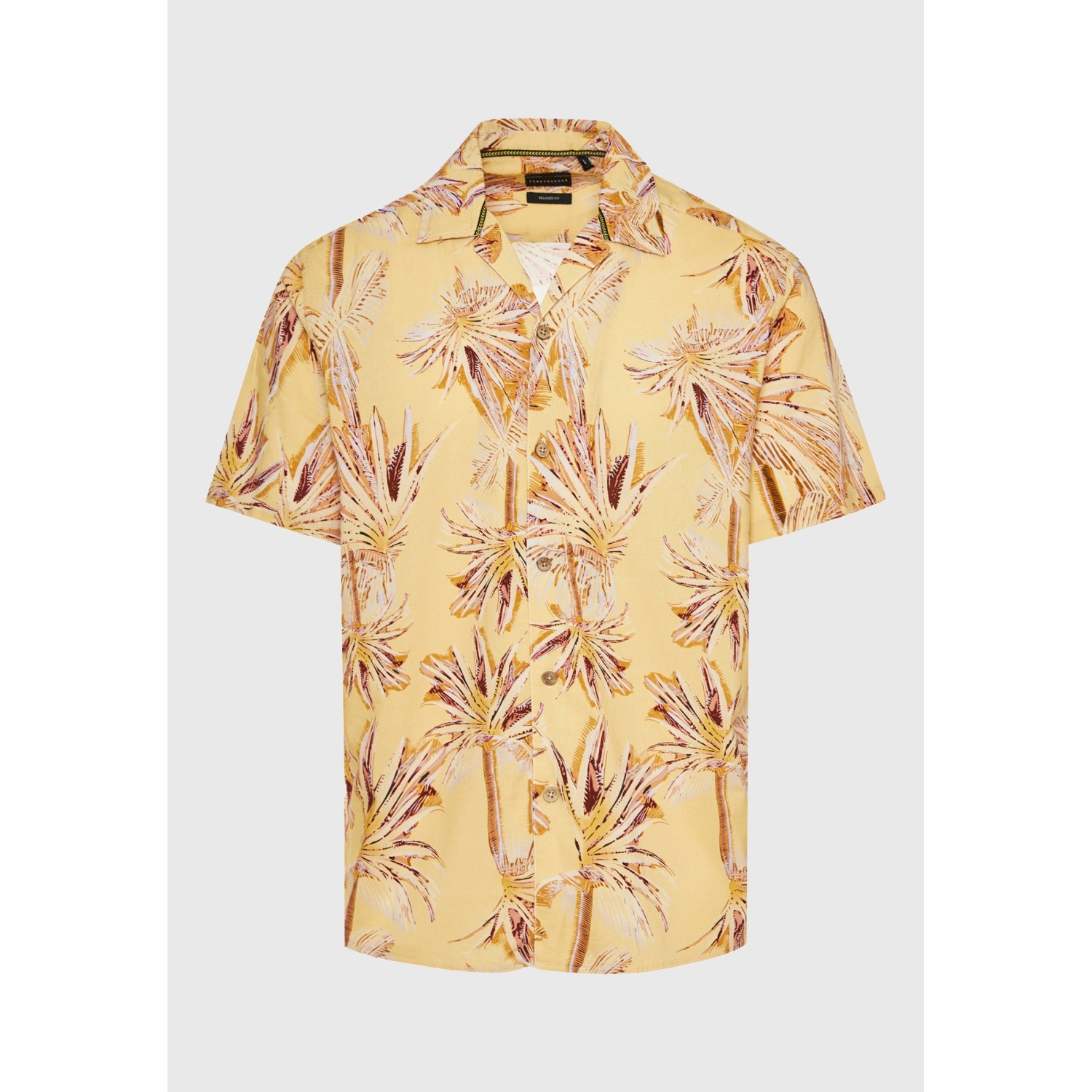 Relaxed fit πουκάμισο με tropical τύπωμα