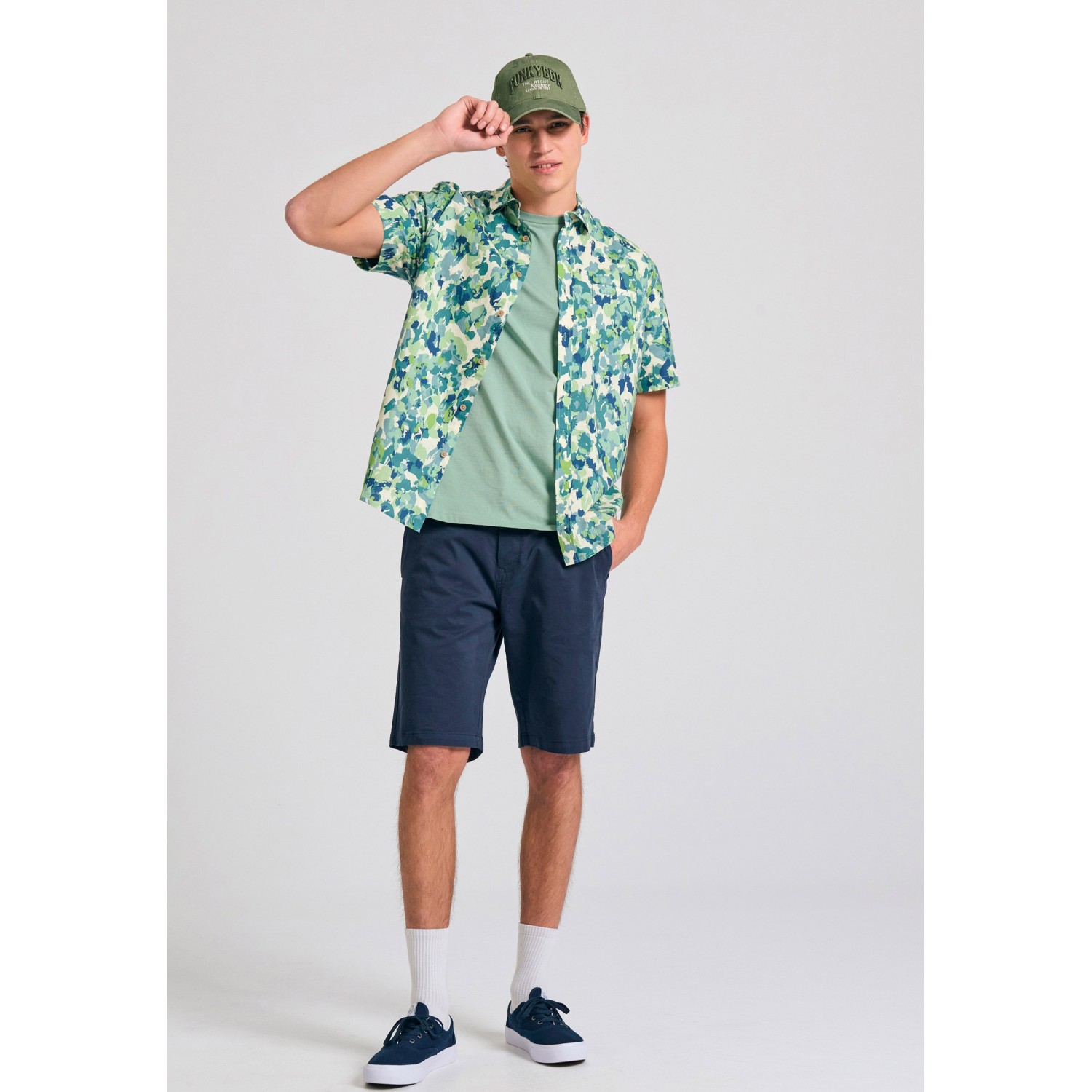 Relaxed fit φλοράλ πουκάμισο