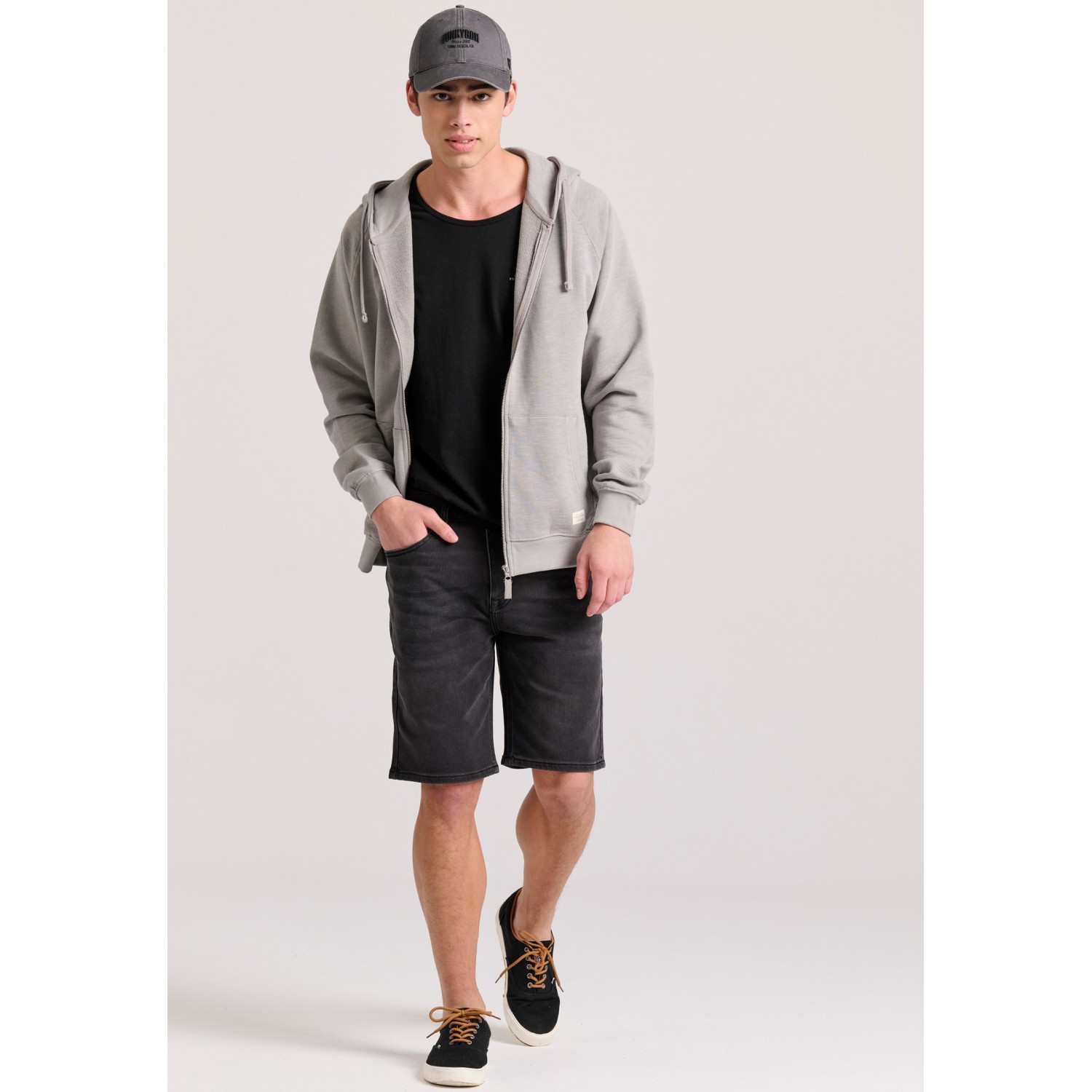 Relaxed fit φούτερ ζακέτα