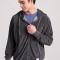 Relaxed fit φούτερ ζακέτα σε πετσετέ ύφασμα