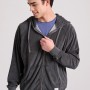 Relaxed fit φούτερ ζακέτα σε πετσετέ ύφασμα