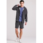Relaxed fit φούτερ ζακέτα σε πετσετέ ύφασμα
