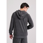 Relaxed fit φούτερ ζακέτα σε πετσετέ ύφασμα
