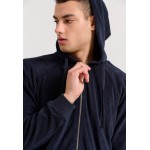 Relaxed fit φούτερ ζακέτα σε πετσετέ ύφασμα