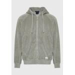Relaxed fit φούτερ ζακέτα σε πετσετέ ύφασμα