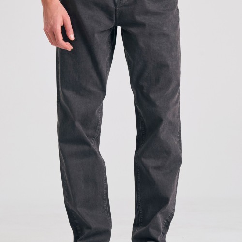 Relaxed tapered fit garment dyed τζιν παντελόνι