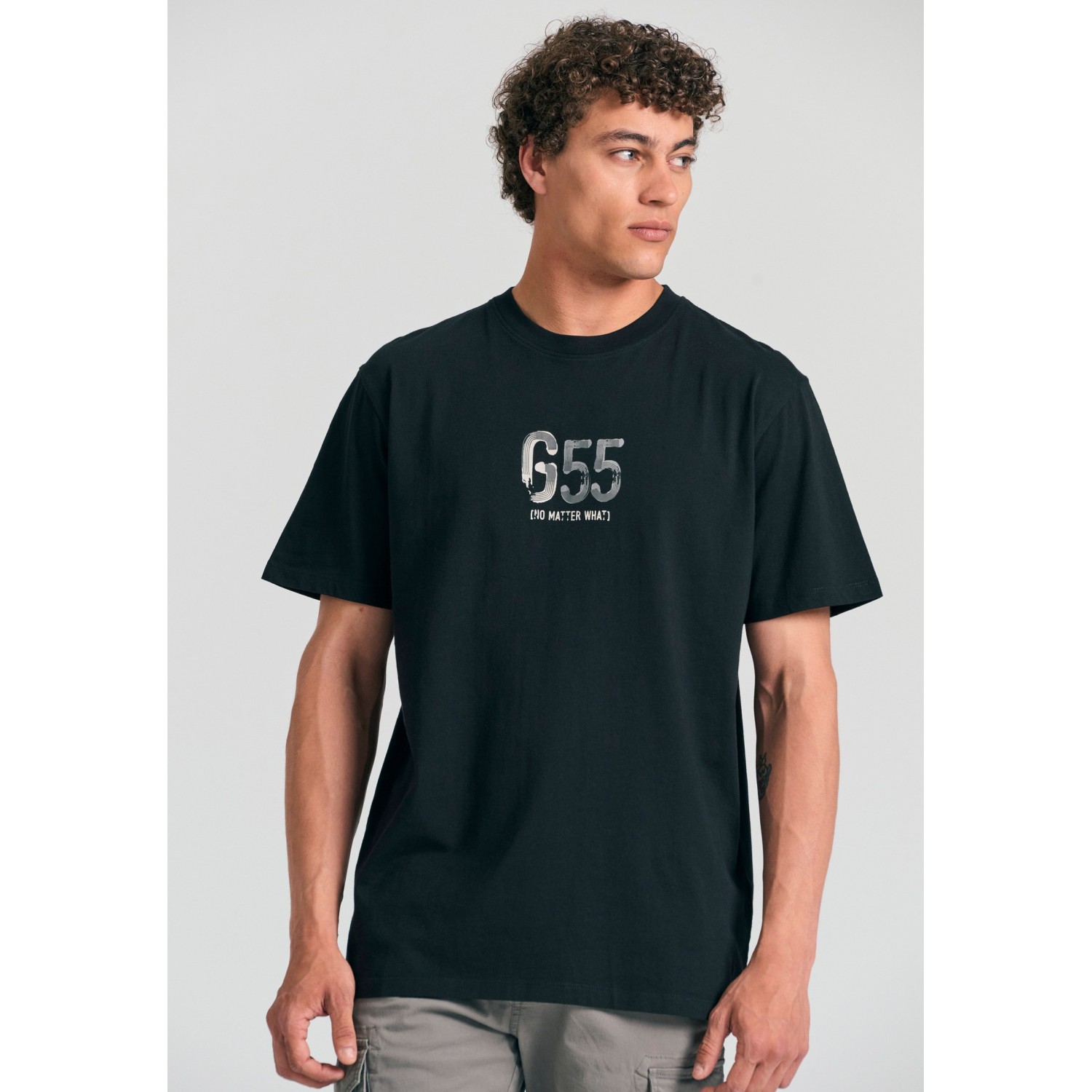 Relaxed t-shirt με τύπωμα στη πλάτη Garage 55.