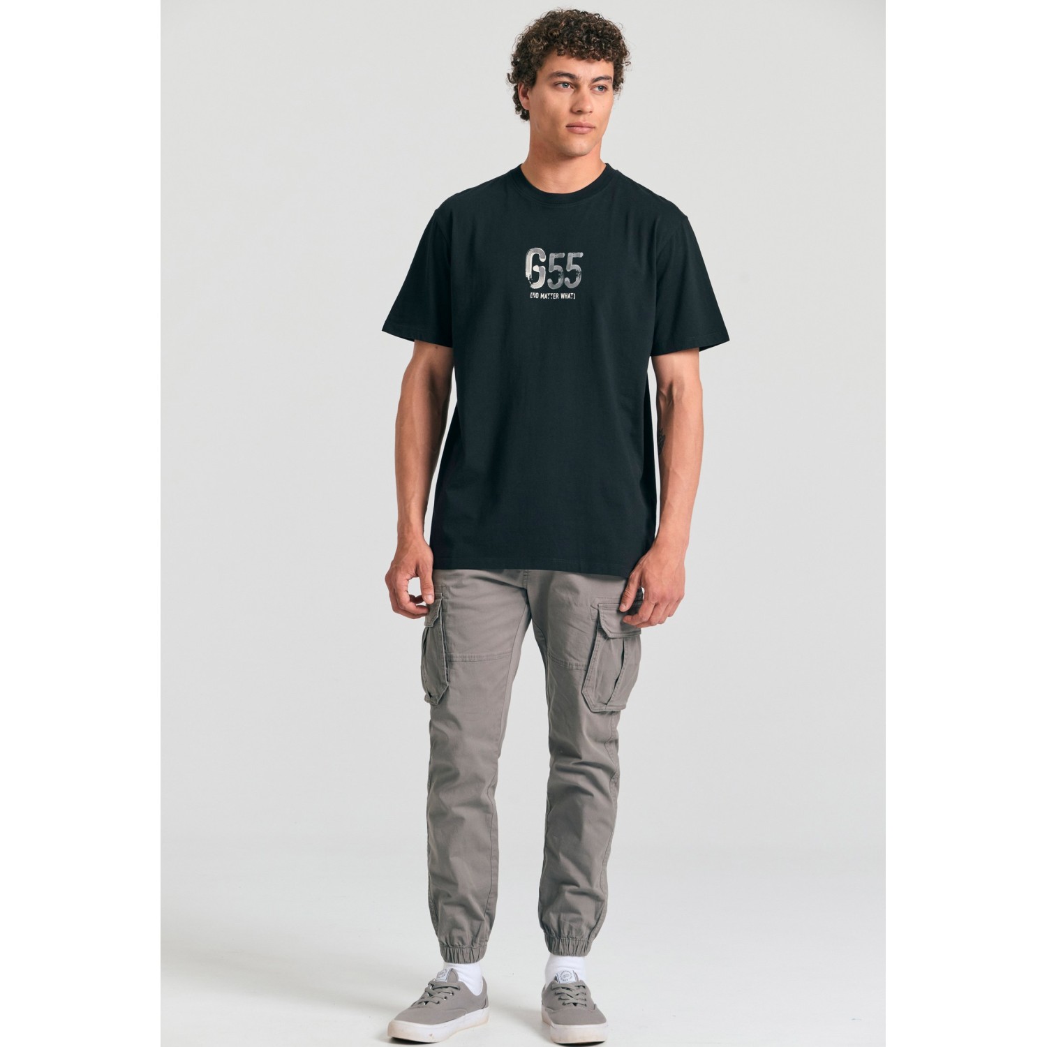 Relaxed t-shirt με τύπωμα στη πλάτη Garage 55.