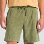 Slim tapered fit αθλητική βερμούδα σε πετσετέ ύφασ