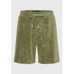 Slim tapered fit αθλητική βερμούδα σε πετσετέ ύφασ