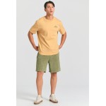 Slim tapered fit αθλητική βερμούδα σε πετσετέ ύφασ