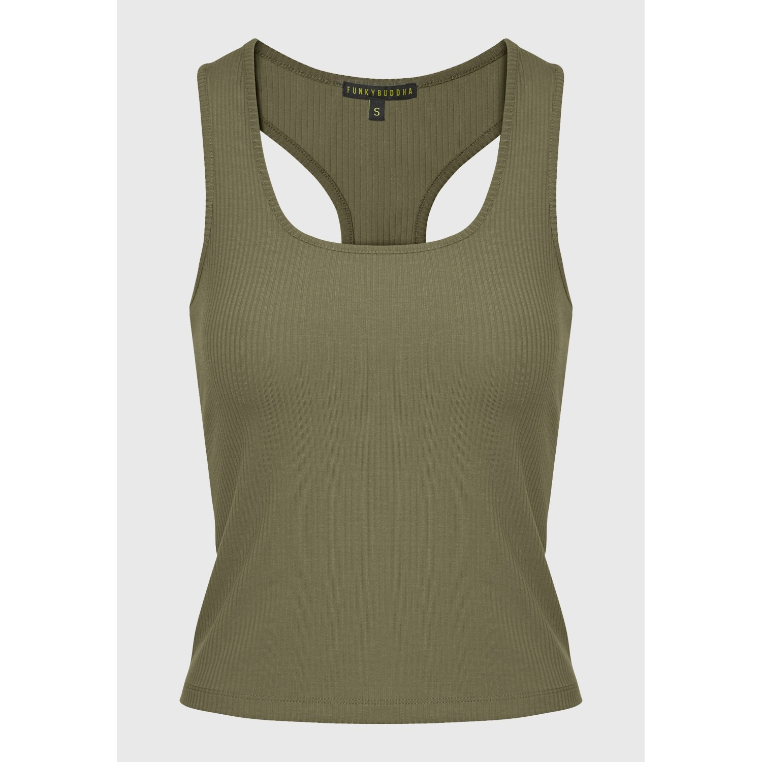Tank top σε rib ύφανση