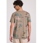 T-shirt με all over nature τύπωμα T-shirt με all over nature τύπωμα