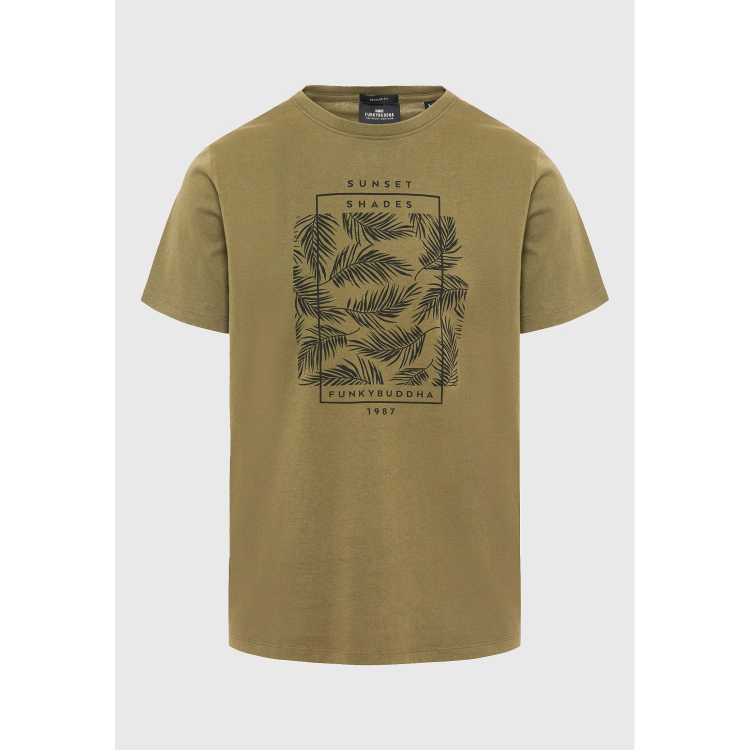 T-shirt με botanic frame τύπωμα