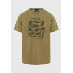 T-shirt με botanic frame τύπωμα