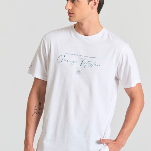 T-shirt με branded τύπωμα Garage 55.