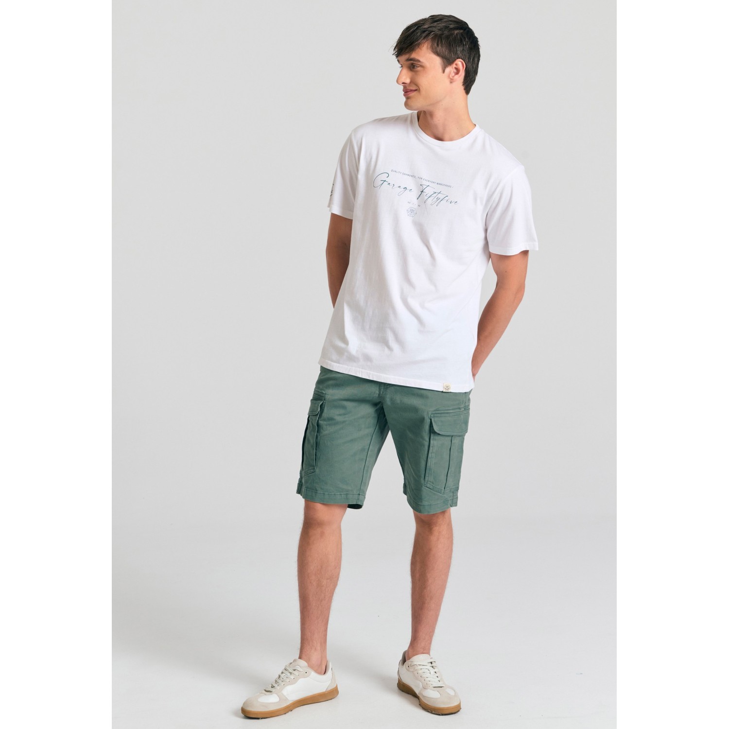 T-shirt με branded τύπωμα Garage 55.