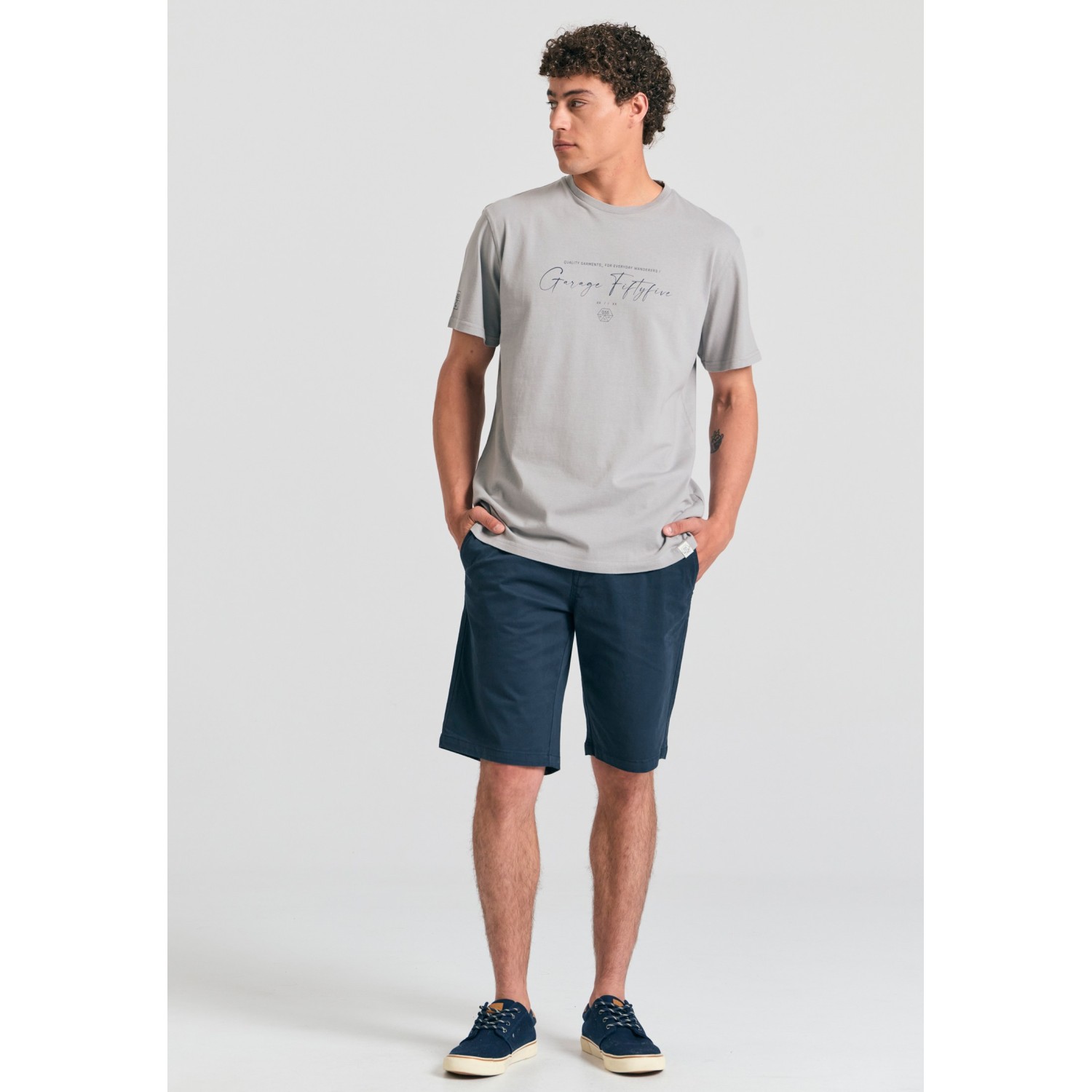T-shirt με branded τύπωμα Garage 55.