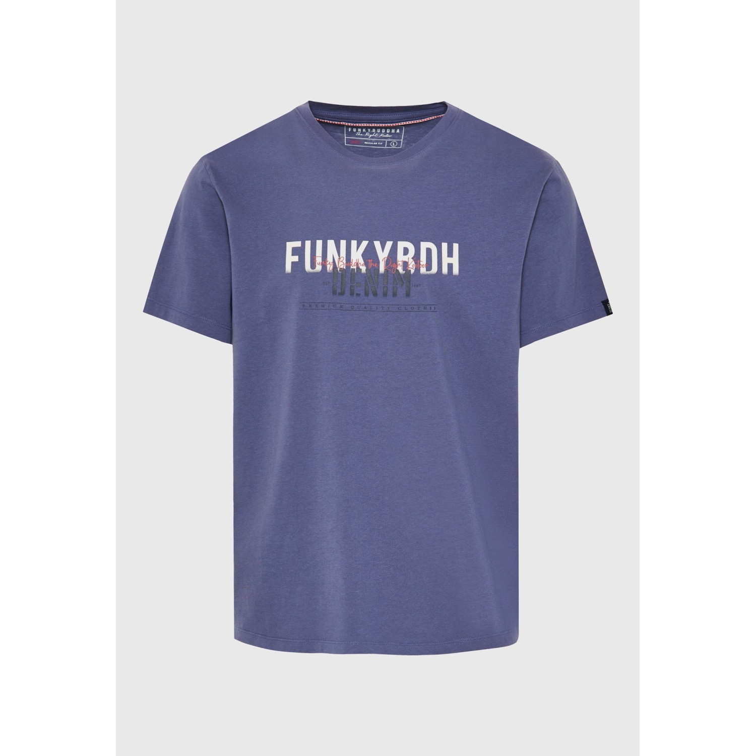 T-shirt με faded τύπωμα στο στήθος