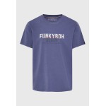 T-shirt με faded τύπωμα στο στήθος