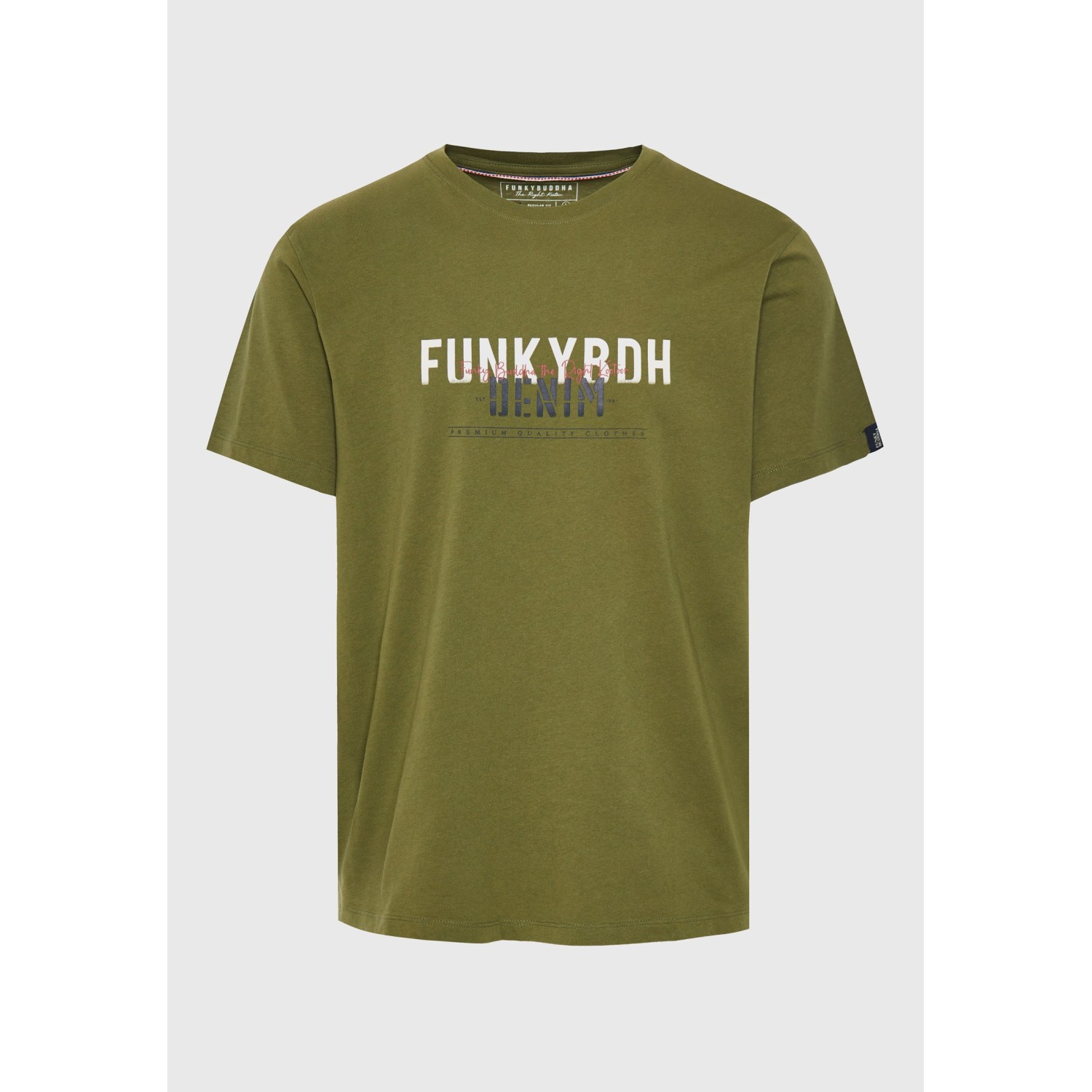T-shirt με faded τύπωμα στο στήθος