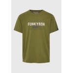 T-shirt με faded τύπωμα στο στήθος