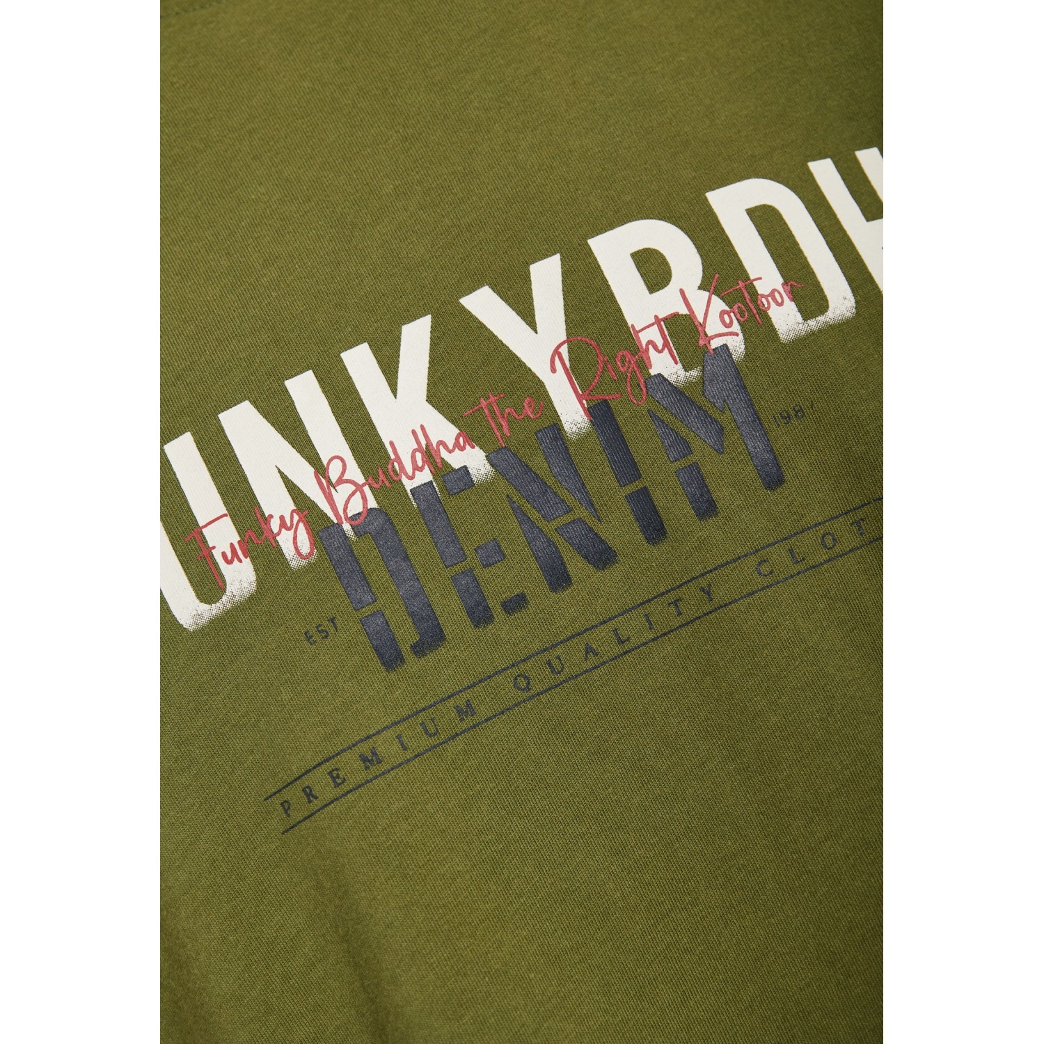 T-shirt με faded τύπωμα στο στήθος