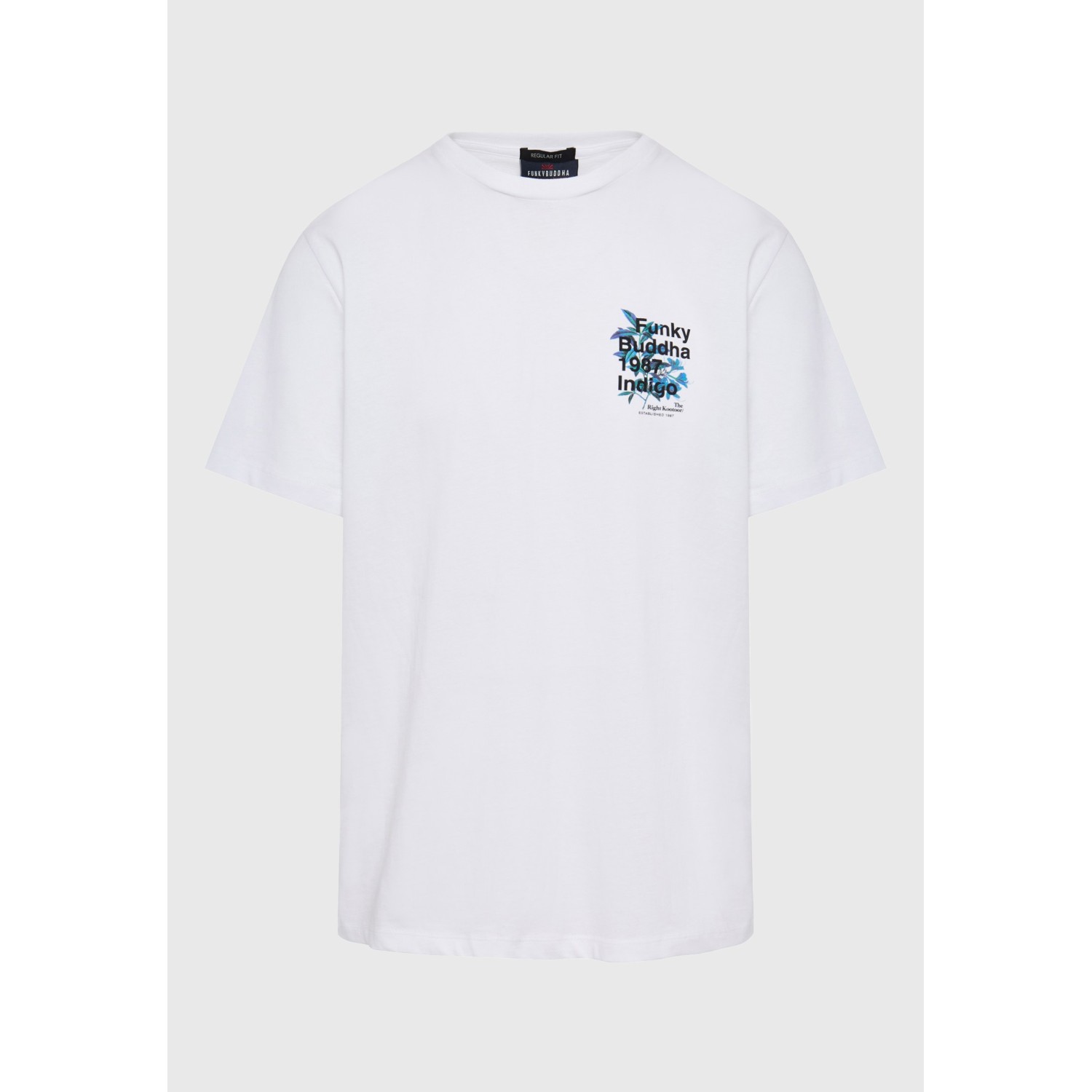 T-shirt με floral frame τύπωμα στην πλάτη