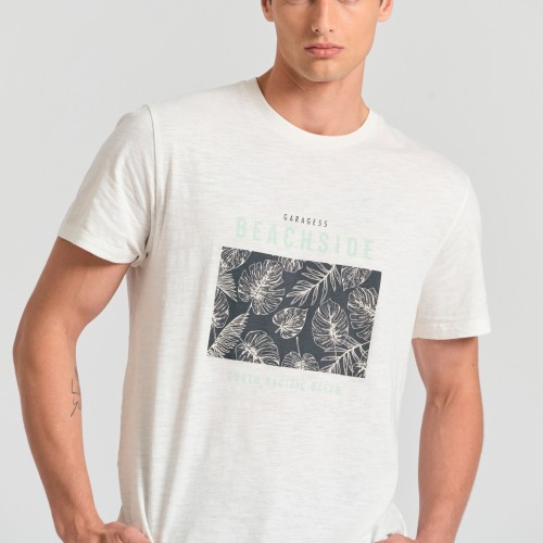T-shirt με frame τύπωμα στο στήθος Garage 55.