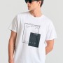 T-shirt με minimal τύπωμα Garage 55.