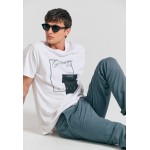 T-shirt με minimal τύπωμα Garage 55.