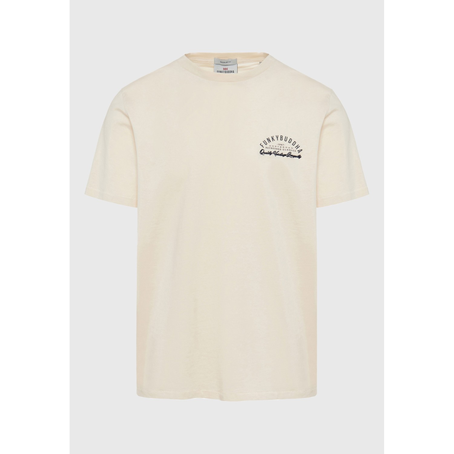 T-shirt με retro τύπωμα στο στήθος