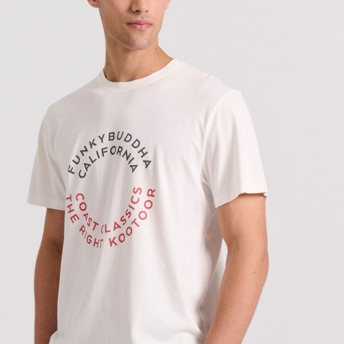 T-shirt με text artwork τύπωμα στο στήθος