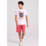 T-shirt με tropical frame τύπωμα