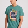 T-shirt με tropical frame τύπωμα