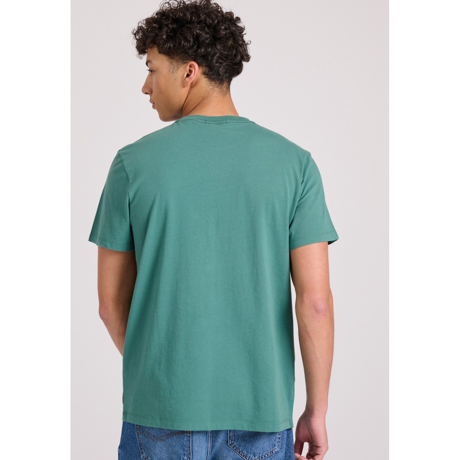 T-shirt με tropical frame τύπωμα