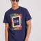 T-shirt με tropical frame τύπωμα