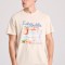 T-shirt με vintage coctail τύπωμα