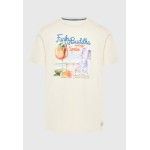 T-shirt με vintage coctail τύπωμα