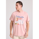 T-shirt με vintage coctail τύπωμα T-shirt με vintage coctail τύπωμα