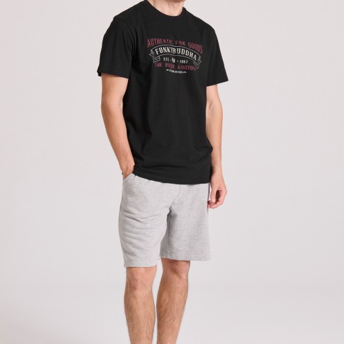 T-shirt με vintage text artwork τύπωμα