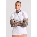T-shirt με λαιμό henley και raw cuts - The essenti