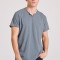 T-shirt με λαιμό henley και raw cuts - The essenti