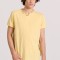 T-shirt με λαιμό henley και raw cuts - The essenti