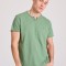 T-shirt με λαιμό henley και raw cuts - The essenti