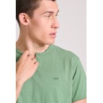 T-shirt με λαιμό henley και raw cuts - The essenti