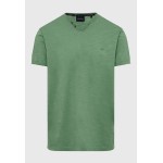 T-shirt με λαιμό henley και raw cuts - The essenti