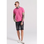 T-shirt με λαιμό henley και raw cuts - The essenti T-shirt με λαιμό henley και raw cuts - The essenti